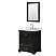 30" Single Bathroom Vanity in Dark Espresso, Polished Chrome Trim with Countertop Options, with Mirror, and Medicine Cabinet