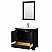 36" Single Bathroom Vanity in Dark Espresso, Polished Chrome Trim with Countertop Options, with Mirror, and Medicine Cabinet Option