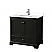 36" Single Bathroom Vanity in Dark Espresso, Polished Chrome Trim with Countertop Options, with Mirror, and Medicine Cabinet Option