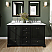 White Carrara Marble Countertop, Undermount Oval Sinks (3-Hole)