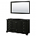 60" Single Bathroom Vanity in Dark Espresso, Polished Chrome Trim with Countertop Options, with Mirror, and Medicine Cabinet Option
