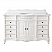 60" Traditional Single Sink Bathroom Vanity Antique White with White Quartz Top, Backsplash Option and Mirror Option