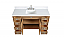 60" Contemporary Style Single Sink Wood Finish Bathroom Vanity with Backsplash Option and Mirror Option