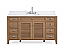 60" Contemporary Style Single Sink Wood Finish Bathroom Vanity with Backsplash Option and Mirror Option