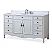  Adelina 60" Distressed Antique White Single Sink Cottage Style Bathroom Vanity with Backsplash and Mirror Options
