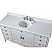  Adelina 60" Distressed Antique White Single Sink Cottage Style Bathroom Vanity with Backsplash and Mirror Options
