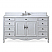  Adelina 60" Distressed Antique White Single Sink Cottage Style Bathroom Vanity with Backsplash and Mirror Options