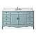 Adelina 60" Distressed Light Blue Single Sink Cottage Style Bathroom Vanity with Backsplash Option and Mirror Option