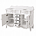 Adelina 48" Traditional Double Sink Bathroom Vanity Antique White with White Quartz Top, with Backsplash Option and Mirror Option