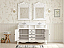 Adelina 48" Traditional Double Sink Bathroom Vanity Antique White with White Quartz Top, with Backsplash Option and Mirror Option