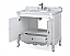 40" Adelina Collection Bathroom Vanity with Italian Carrara Marble, with Backsplash Option and Mirror Option
