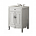 26"Adelina Distressed Gray Cottage Style Small Bathroom Sink Vanity with Backsplash Option and Mirror Option