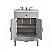 26"Adelina Distressed Gray Cottage Style Small Bathroom Sink Vanity with Backsplash Option and Mirror Option