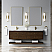  James Martin 72" Double Vanity Cabinet, Sable w/ Single Hole 3 CM Victorian Silver Silestone Top