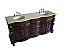 Adelina 72 inch Antique Double Bath Vanity Cream Marble Top