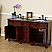 Adelina 62" in Double Sink Vanity in Cherry Finish with Baltic Brown Granite Top