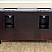 Adelina 62" in Double Sink Vanity in Cherry Finish with Baltic Brown Granite Top