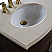 62 in Double Sink Vanity Walnut Finish in Cream Marble Top