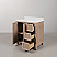 36" Single Sink Free Standing Toffee Latte Bath Vanity with WhiteMarble Top Assembled