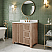 36" Single Sink Free Standing Toffee Latte Bath Vanity with WhiteMarble Top Assembled