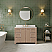 48" Single Sink Free Standing Toffee Latte Bath Vanity with White Marble Top Assembled