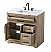 Modern Fitting 36" Single Bathroom Vanity in Natural Oak Finish