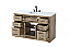 Modern Fitting 54" Single Bathroom Vanity in Natural Oak Finish