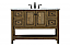 Modern Fitting 48" Single Bathroom Vanity in Driftwood Finish