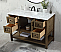 Modern Fitting 48" Single Bathroom Vanity in Driftwood Finish