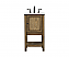 Modern Fitting 19" Single Bathroom Vanity in Driftwood Finish