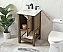 Modern Fitting 19" Single Bathroom Vanity in Driftwood Finish