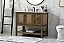 Modern Fitting 42" Single Bathroom Vanity in Driftwood Finish