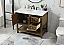 Modern Fitting 42" Single Bathroom Vanity in Driftwood Finish