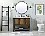 Modern Fitting 42" Single Bathroom Vanity in Driftwood Finish