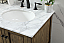 Modern Fitting 60" Double Bathroom Vanity in Driftwood Finish