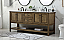 Modern Fitting 72" Double Bathroom Vanity in Driftwood Finish