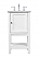 Modern Fitting 19" Single Bathroom Vanity set in White