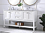 Modern Fitting 60" Double Bathroom Vanity set in White