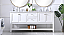 Modern Fitting 72" Double Sink Bathroom Vanity set in White