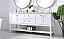Modern Fitting 72" Double Sink Bathroom Vanity set in White