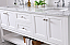 Modern Fitting 72" Double Sink Bathroom Vanity set in White