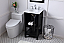 Modern Fitting 19" Single Bathroom Vanity in Black Finish
