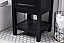 Modern Fitting 19" Single Bathroom Vanity in Black Finish