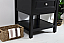 Modern Fitting 24" Single Bathroom Vanity in Black Finish
