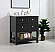 Modern Fitting 30" Single Bathroom Vanity in Black Finish