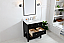 Modern Fitting 30" Single Bathroom Vanity in Black Finish