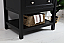 Modern Fitting 30" Single Bathroom Vanity in Black Finish