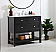 Modern Fitting 36" Single Bathroom Vanity in Black Finish