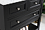 Modern Fitting 36" Single Bathroom Vanity in Black Finish