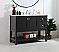 Modern Fitting 42" Single Bathroom Vanity in Black Finish